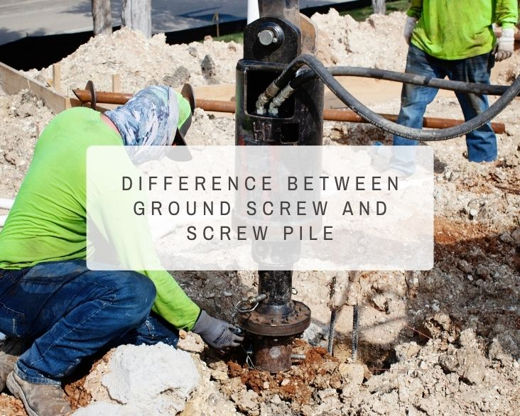 difference between ground screw and screw pile
