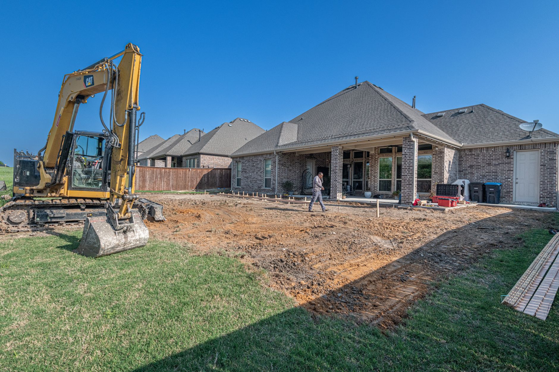 Foundation repair and helical piers in Flower Mound, TX