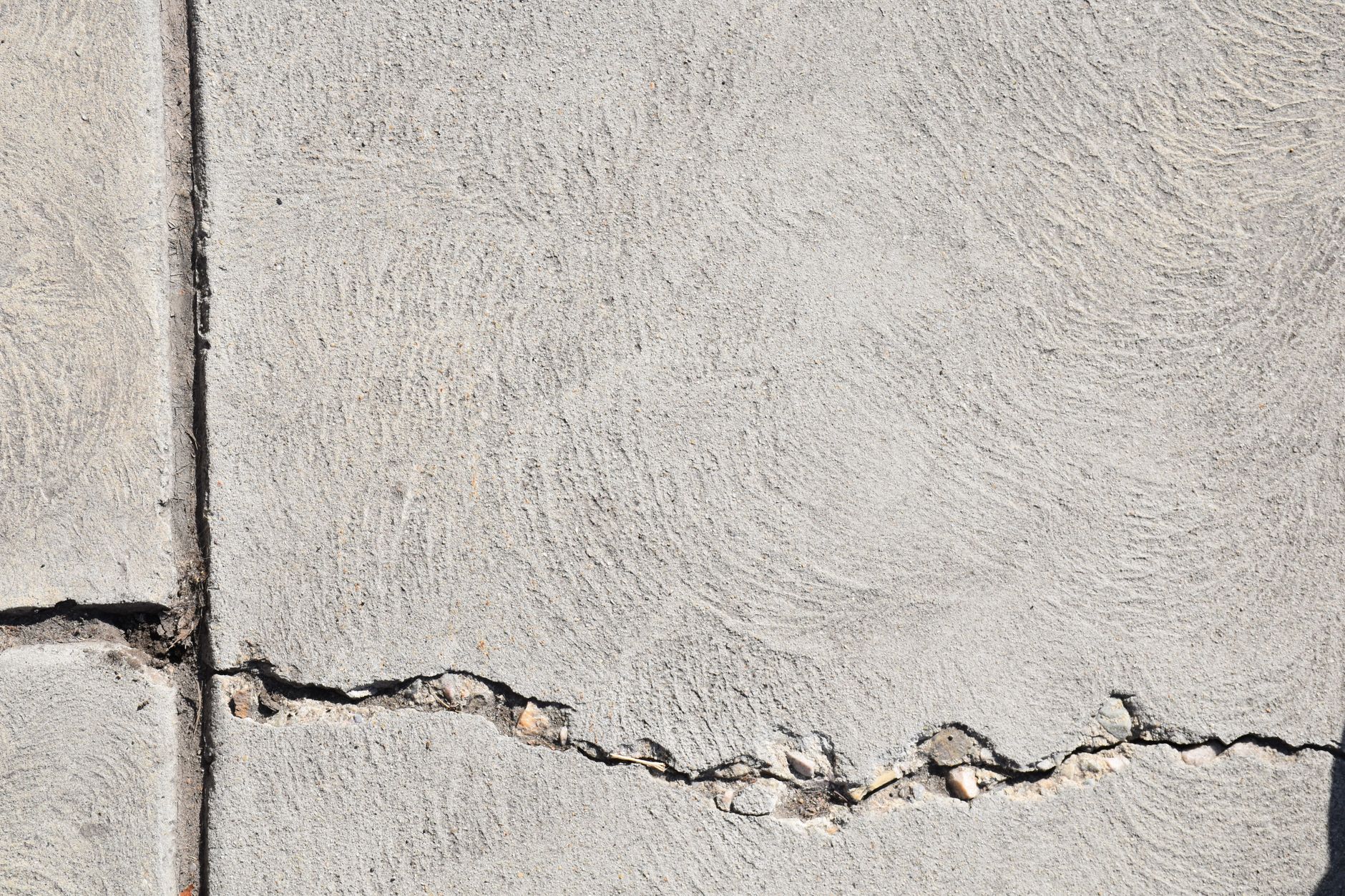 Cracked concrete foundation wall in need of repair
