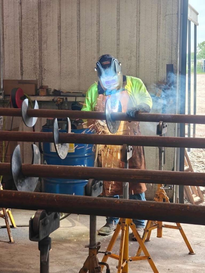 FnD Piers welding helical piers