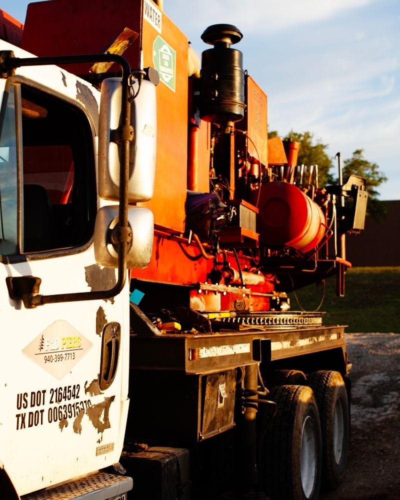 fnd piers helical pier truck