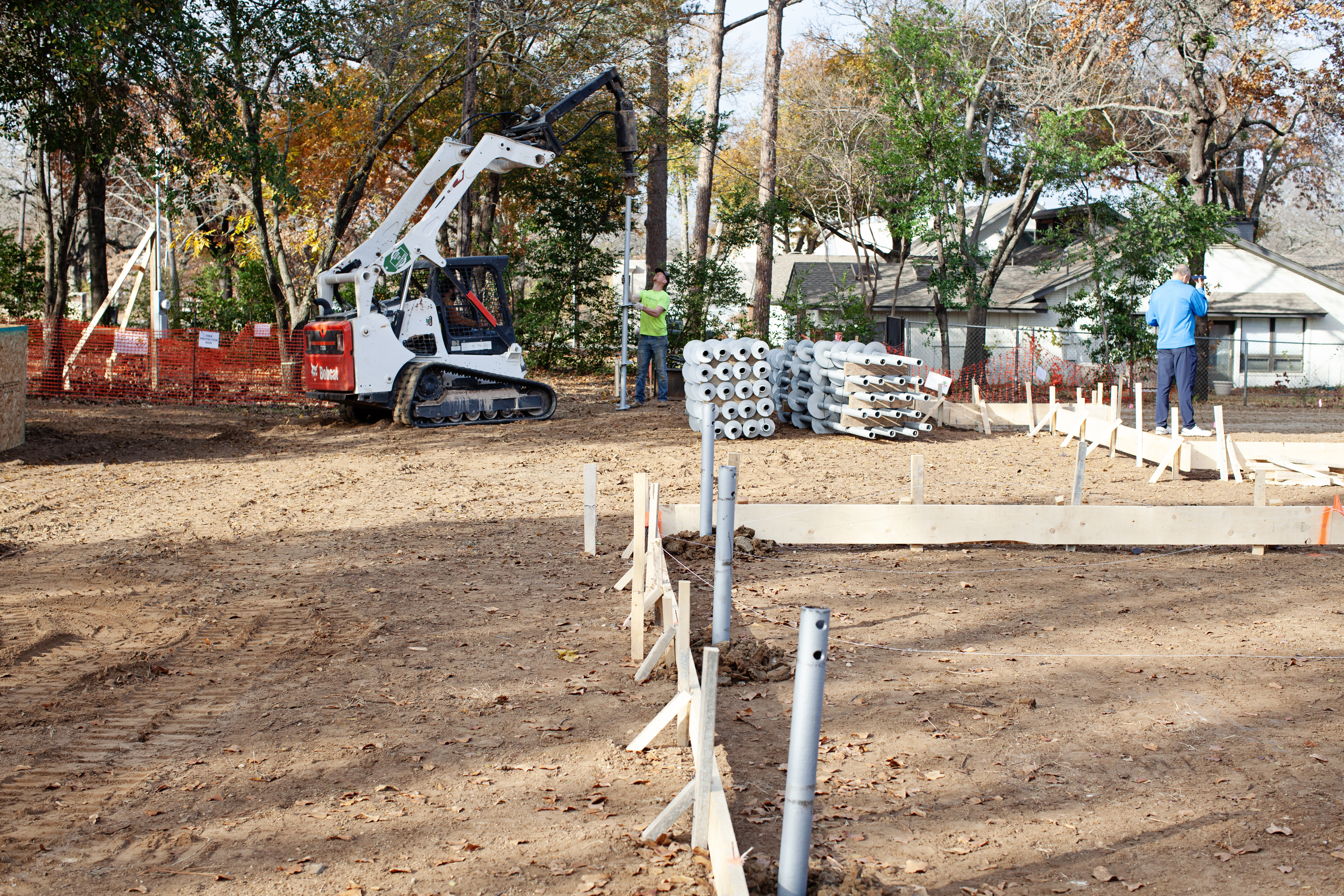 greenbough helical piers installation site