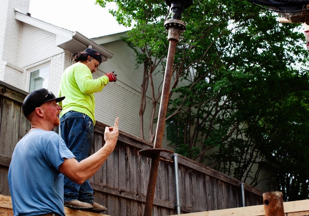 how to install helical anchors