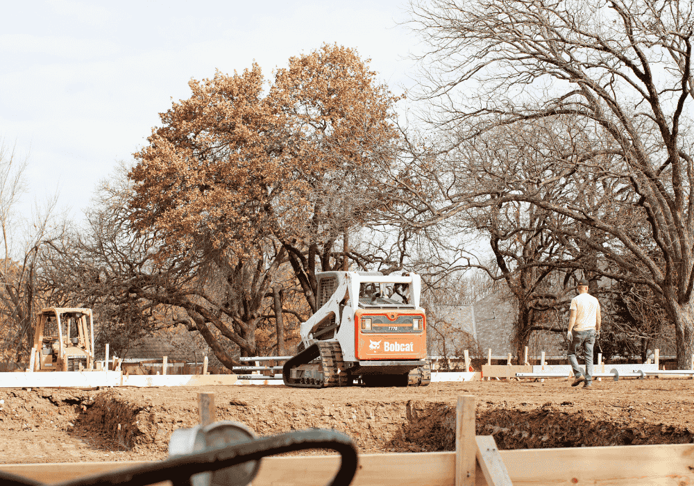 helical piers installation site of fnd piers
