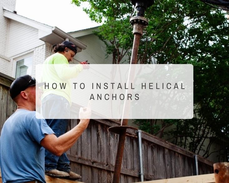 how to install helical anchors