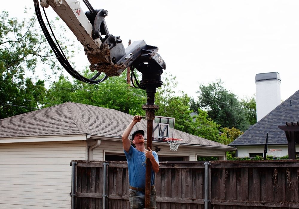 disaster relief with helical piers
